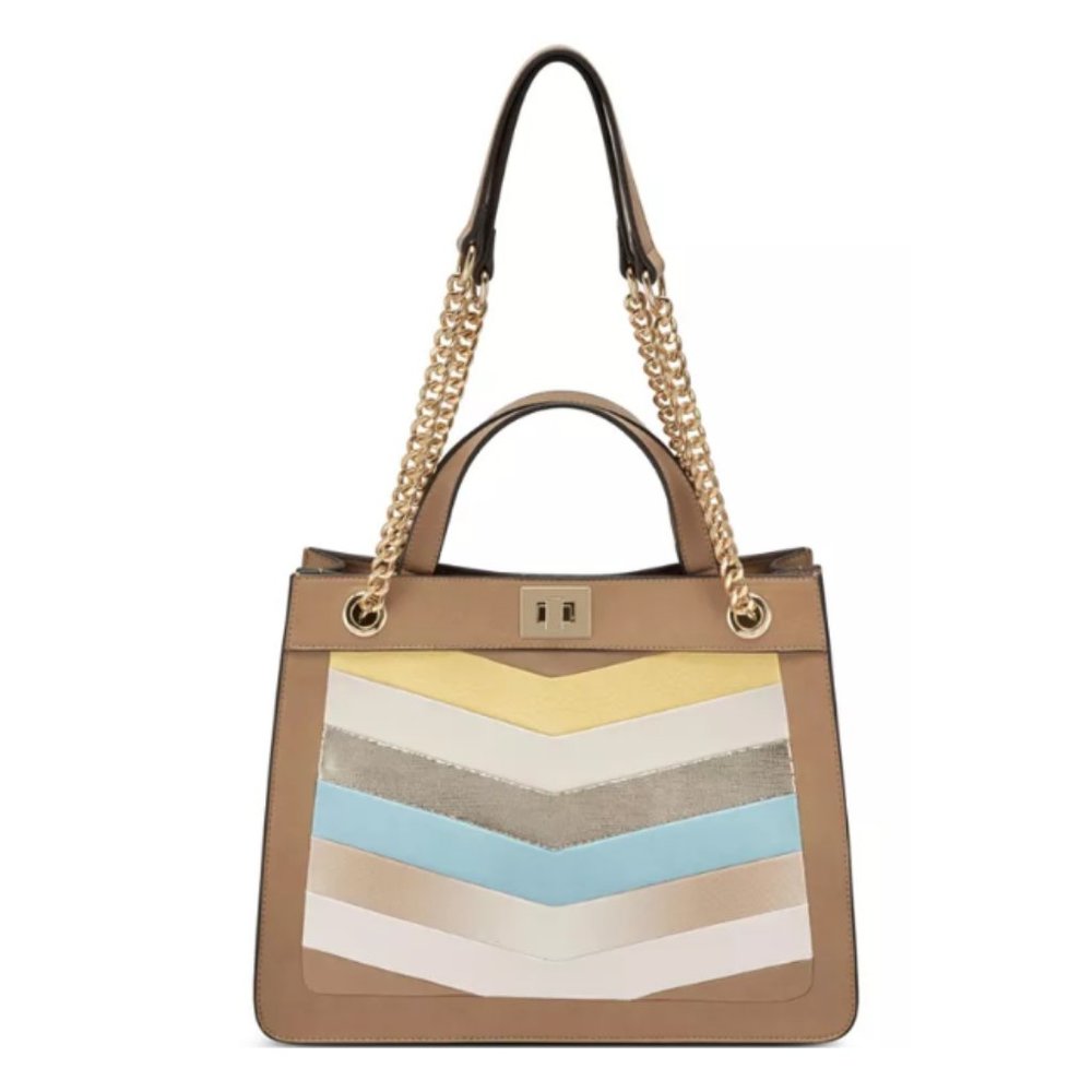 INC International Concepts Pattii Chevron Satchel